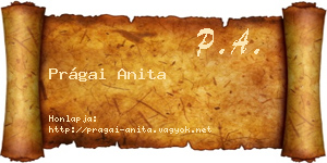 Prágai Anita névjegykártya